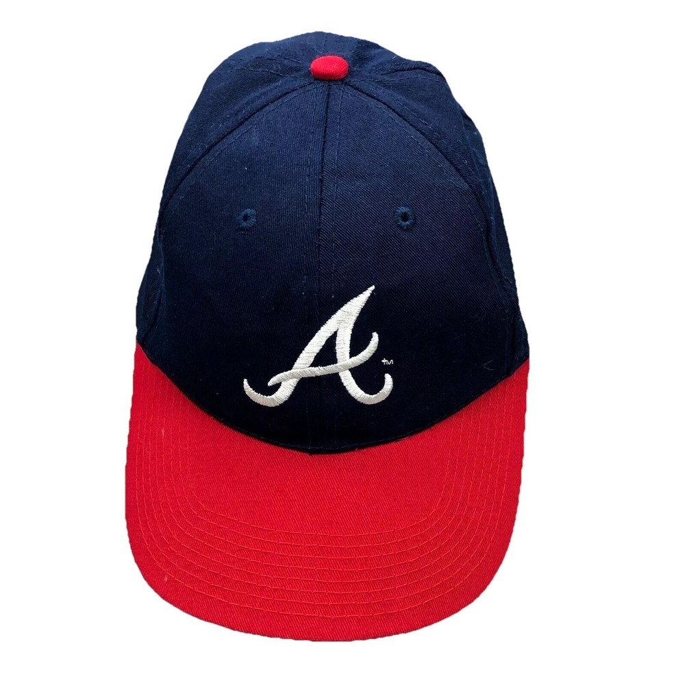 Atlanta‎ Braves Hat Cap Strap Back Blue Red Plain Logo Twill Base Ball Dad MLB K